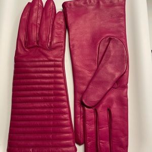 Leather gloves lined by cashmere Size 8 New